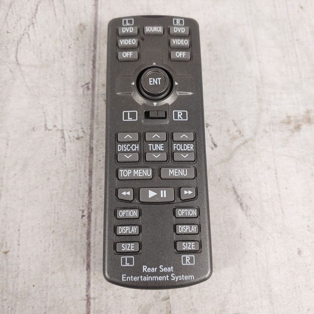 OEM Lexus GX460 Rear Remote Control - 2010 2011 2012 2013 2014 DVD Entertainment
